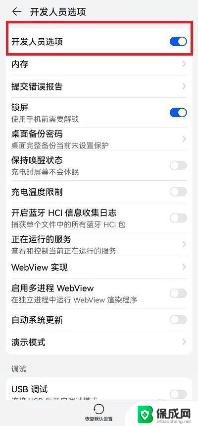 荣耀开发者模式怎么开关闭 荣耀60手机开发人员选项关闭教程详解