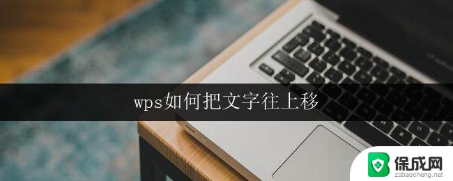 wps如何把文字往上移 如何在wps中将文字上移