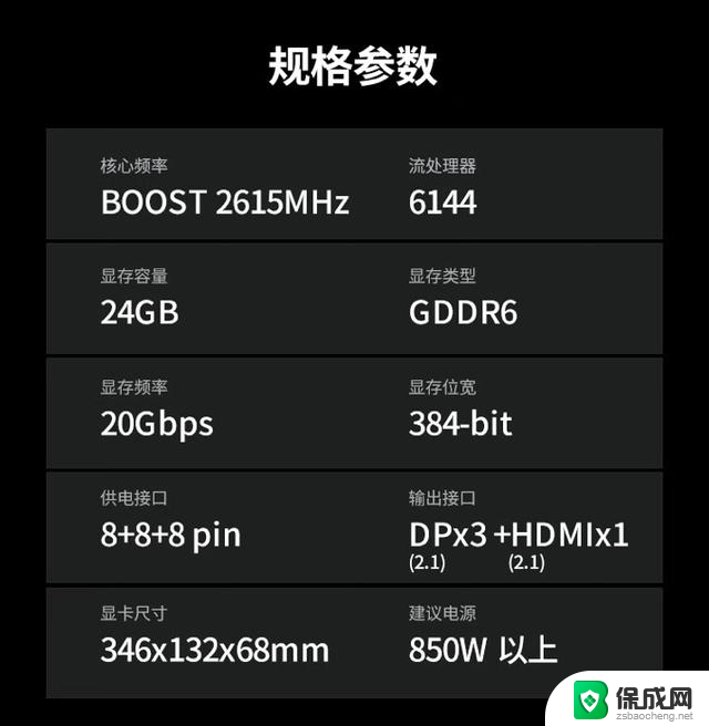 讯景RX 7900 XTX 24GB显卡开售：3风扇 8热管，7719元，性能强悍，游戏专用显卡