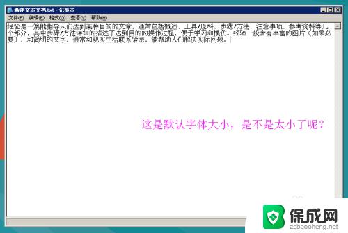 记事本能改变字体大小吗 记事本字体大小怎么调节