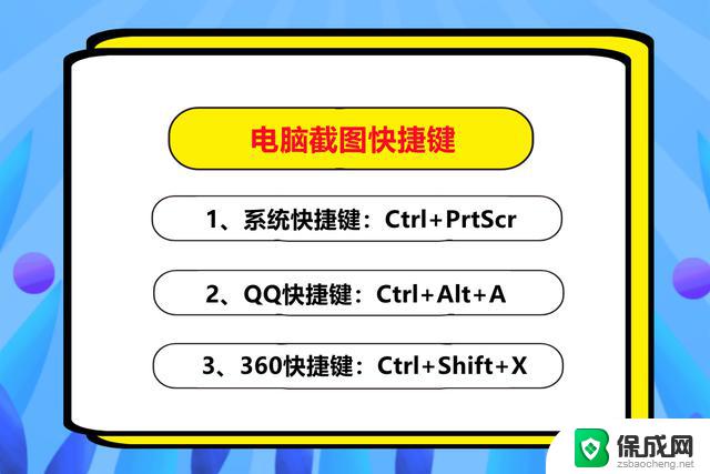 笔记本截图的快捷键 WINDOWS10的四种截屏快捷键使用方法