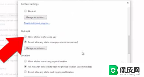 chrome允许弹出窗口设置 谷歌Chrome浏览器如何设置允许弹出窗口