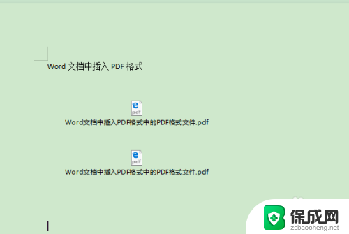 word里怎么添加pdf文件 在Word文档中插入PDF全页显示的具体操作