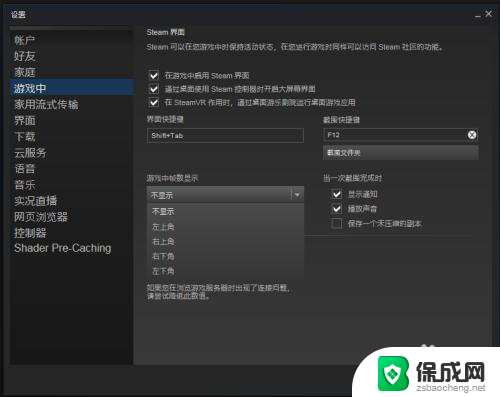 steam怎么看fps Steam游戏帧数显示方法