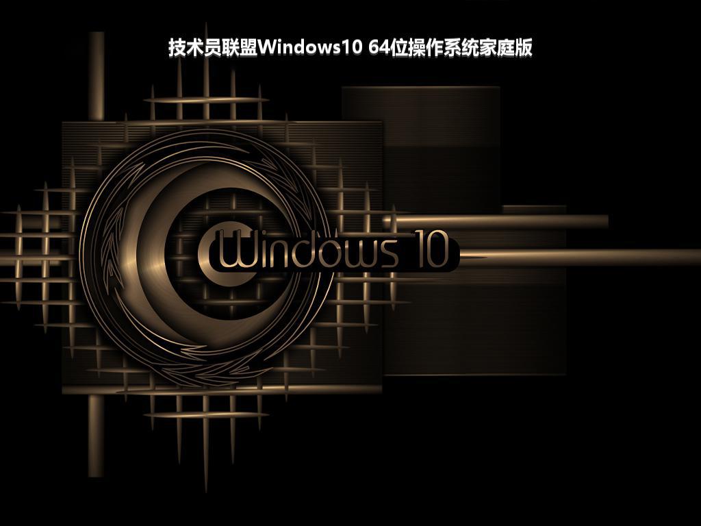 技术员联盟Windows10 64位操作系统家庭版