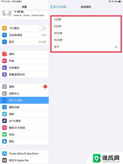 ipad锁屏设置时间 iPad 如何调整屏幕自动锁定时间