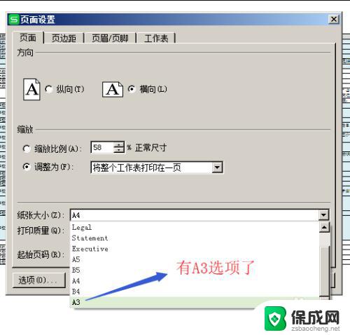 打印没有a3选项怎么设置 解决打印机打印时缺少A3纸选项的方法